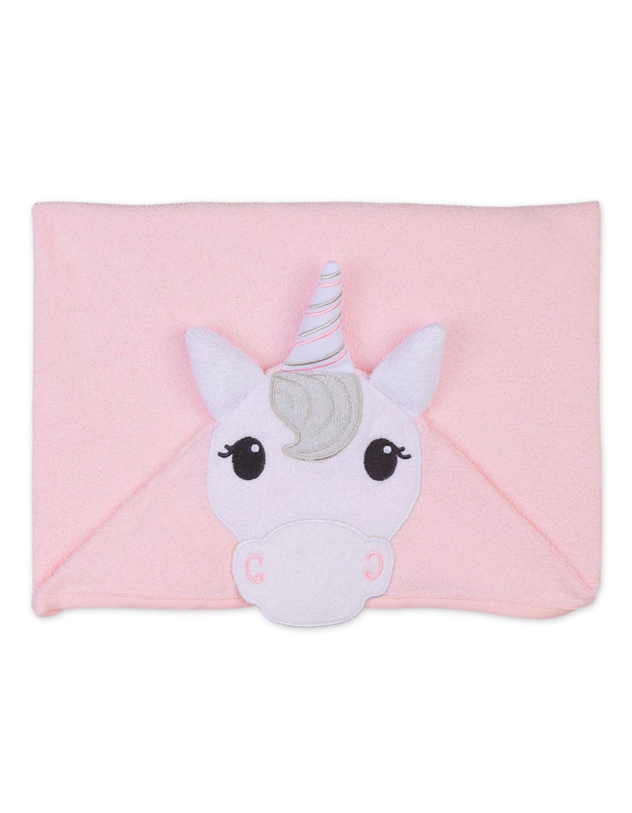 Infant-Girl-Bath-Towel-Hooded-Unicorn-Pink-at-Zubaidas-2
