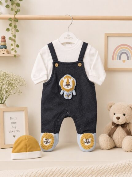 Full Romper Lion 3D with cap ( Turkish Romper)