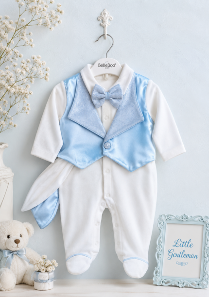 Little Gentleman Luxury Romper Set with P-cap