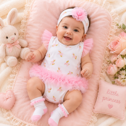 Little Cutie Frill Onesie Set 3pcs set
